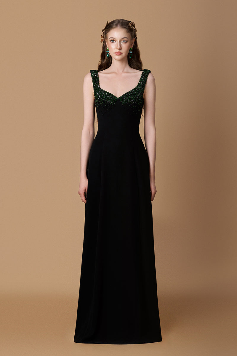 TAFFETA SILK LINED MAXI DRESS IN BLACK | CULT MIA | I.H.F TAFFETA SILK LINED MAXI DRESS IN BLACK | CULT MIA | I.H.F