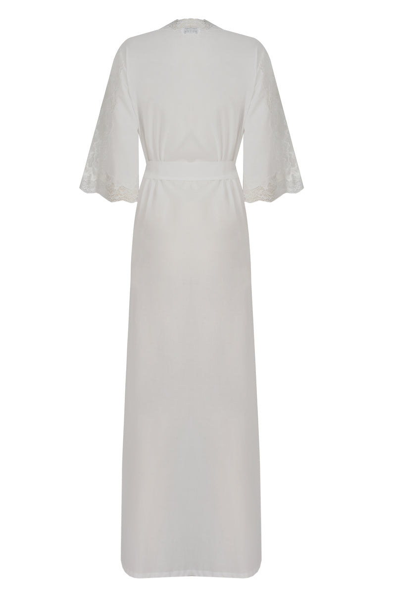 SHEILA COTTON VUAL OFF WHITE ROBE - CULT MIA