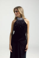 Elegant Francisco Arce ZENE midi dress with a flowy silhouette, featuring a stylish design and lightweight fabric.