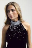 Elegant ZENE midi dress by Francisco Arce featuring a flowing design and stylish neckline, perfect for casual or formal occasions.