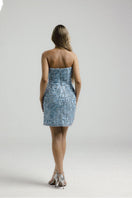 Francisco Arce INES mini dress featuring a stylish design, perfect for casual or evening wear, shown on a model.