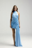 Francisco Arce Maria Dress mini dress in vibrant fabric, featuring a fitted silhouette and stylish design, displayed on a mannequin.
