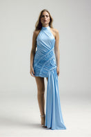 Francisco Arce Maria Dress, a stylish mini dress with a fitted silhouette and elegant design, displayed on a hanger.