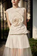 Rosee de Matin Brittany flower co-ords set featuring a matching top and pants with floral pattern.