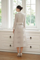 Rosee de Matin GIANA cropped co-ord set with collared neck in polycotton, featuring a stylish cropped top and matching pants.