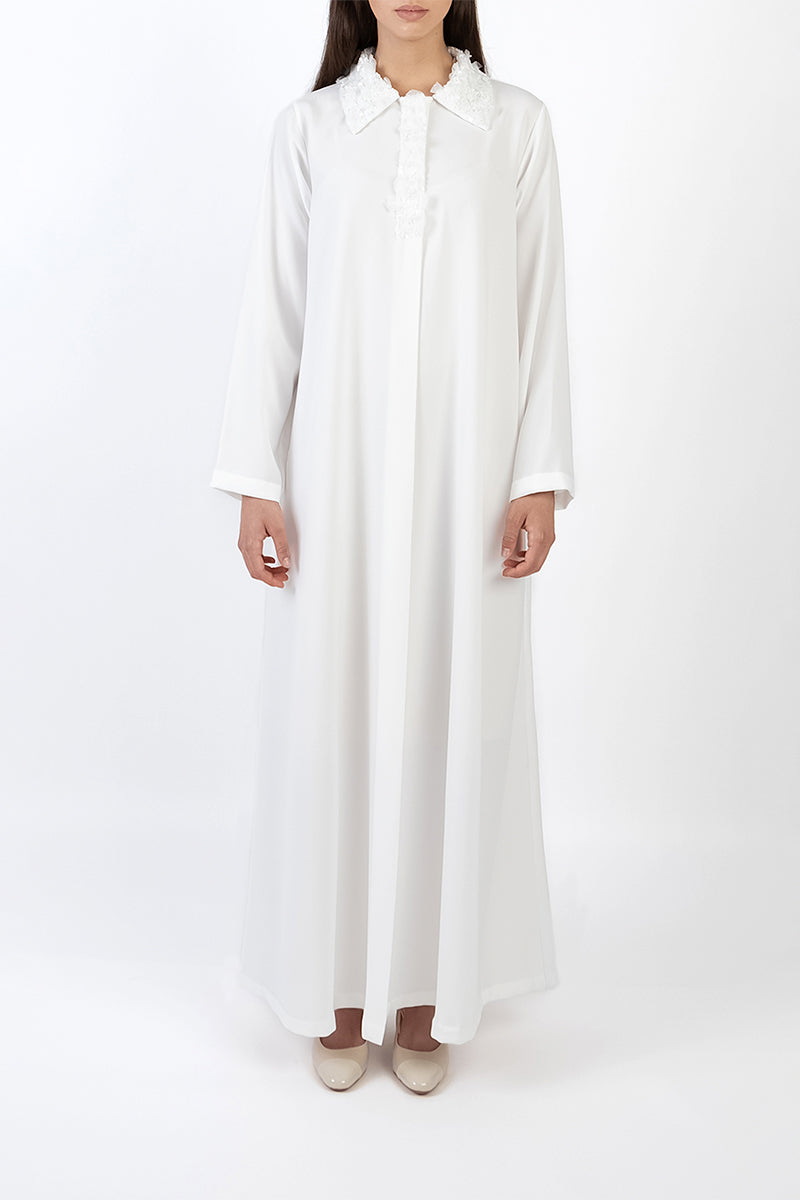 EMBELLISHED DRESS IN WHITE - CULT MIA