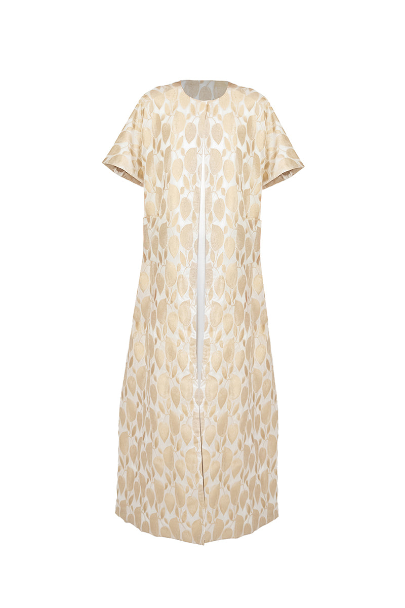 COAT DRESS IN GOLD - CULT MIA