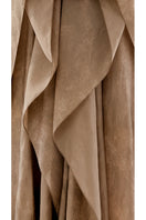Shatha Essa draped detail caftan top with strappy inner dress, featuring flowing maxi dress style and elegant design.