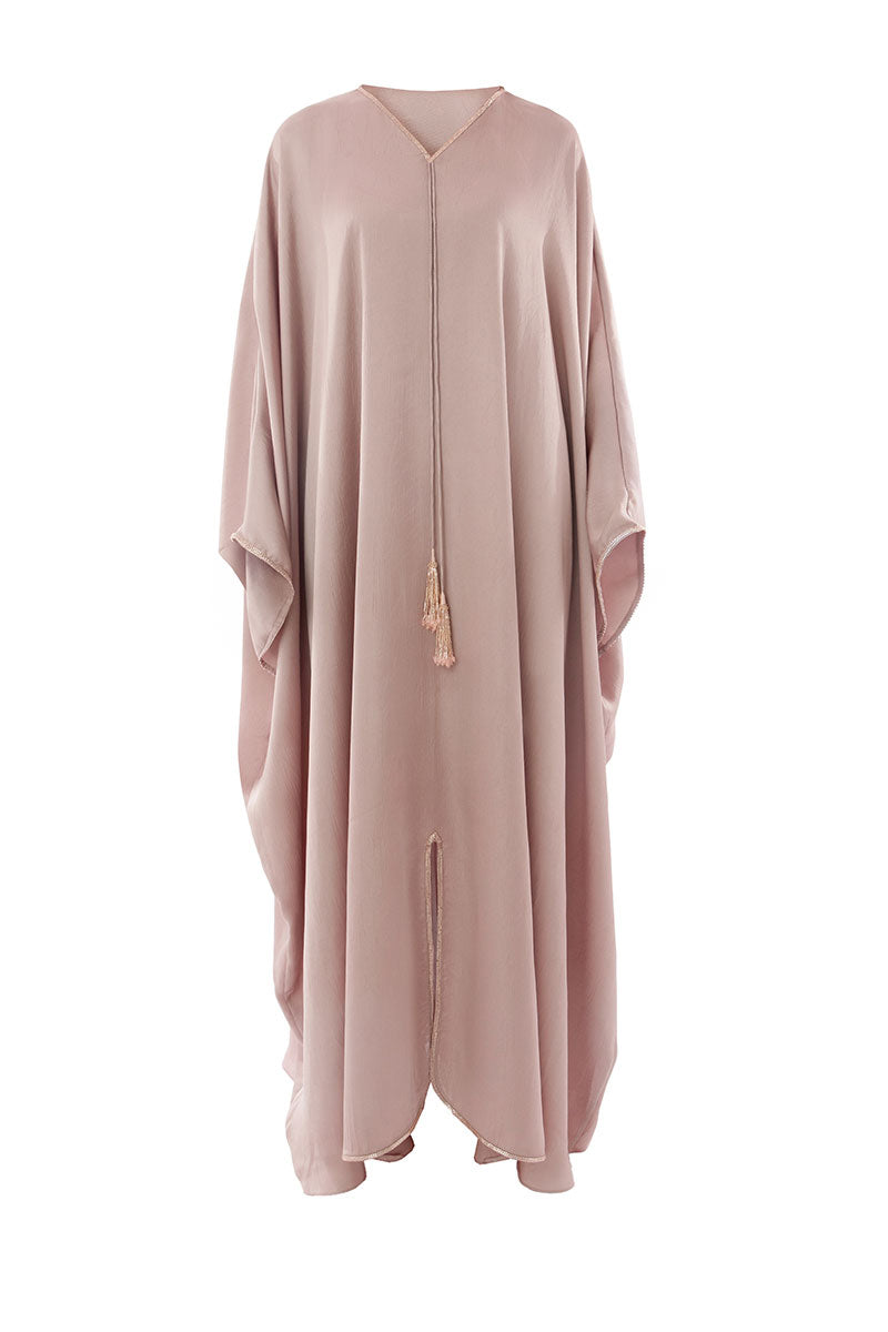 TASSEL DETAIL EMBELLISHED CAFTAN - CULT MIA