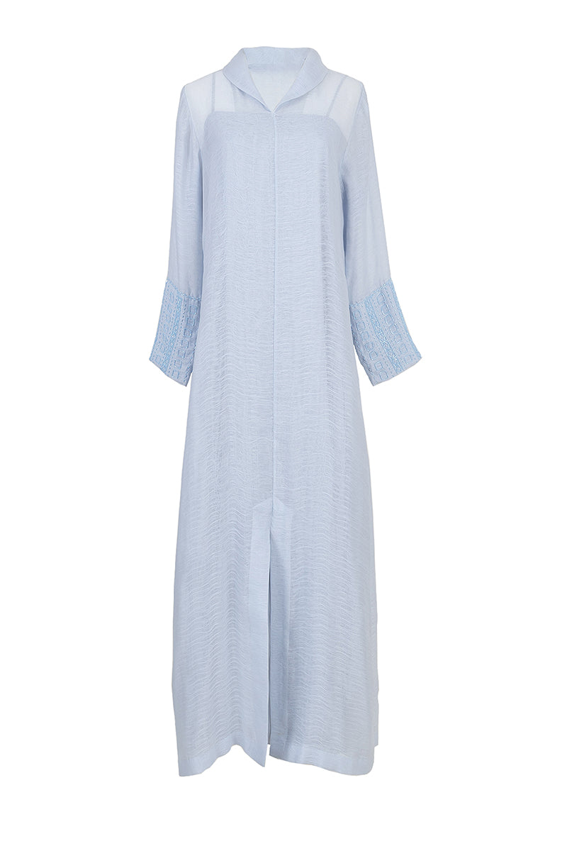 EMBROIDERED SIDE SLIT DETAIL DRESS WITH INNER DRESS - CULT MIA