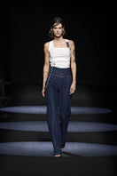 Recycled cotton top by JC Pajares, stylish casual top made from eco-friendly recycled cotton fabric.