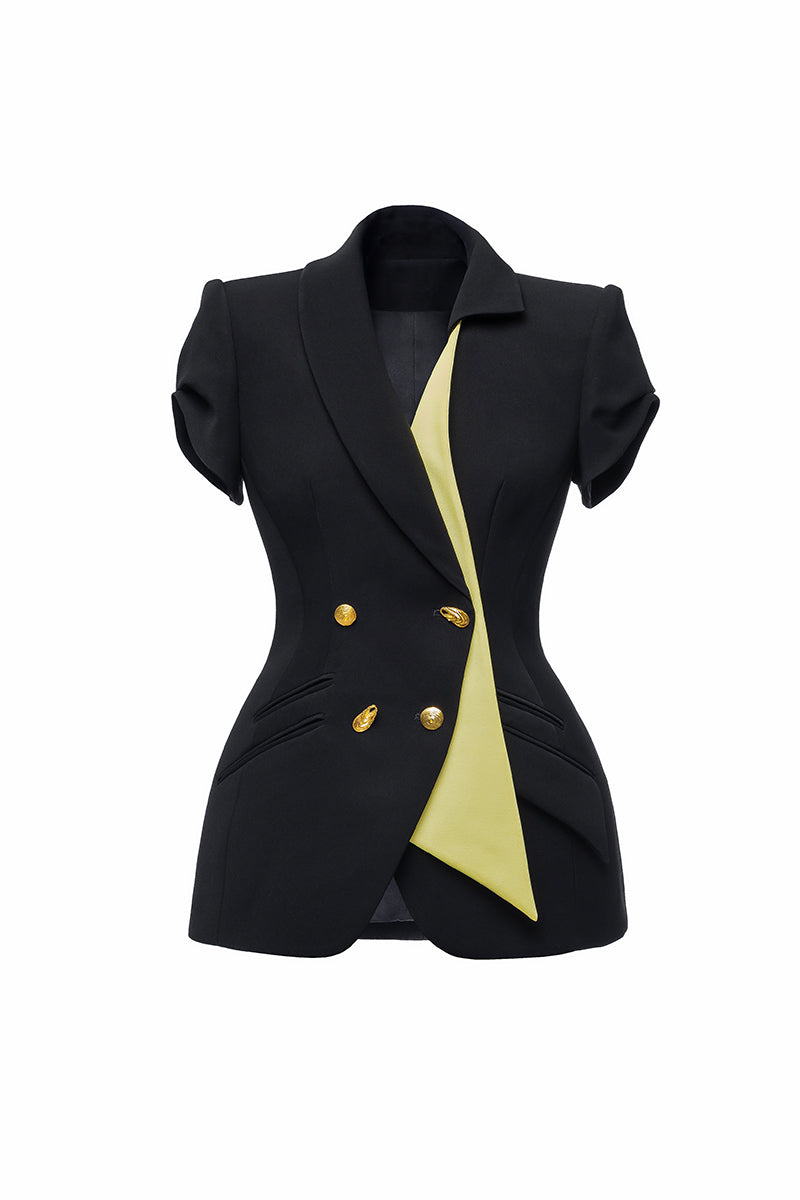 Jenny K Tran Reigate blazer jacket in stylish, tailored design, featuring a classic fit and sleek fabric for versatile wear.
