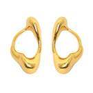Gold earrings from Eugenia Ospina's Renaser collection, featuring sleek, stylish design with a polished finish.