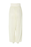 Studio NK Rianne ivory pants, tailored with a sleek fit, shown on a model, featuring a high waist and classic design.