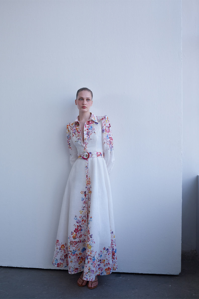 AISA ROMIA maxi dress featuring flowing fabric, sleeveless design, and a stylish, elegant silhouette perfect for summer wear.