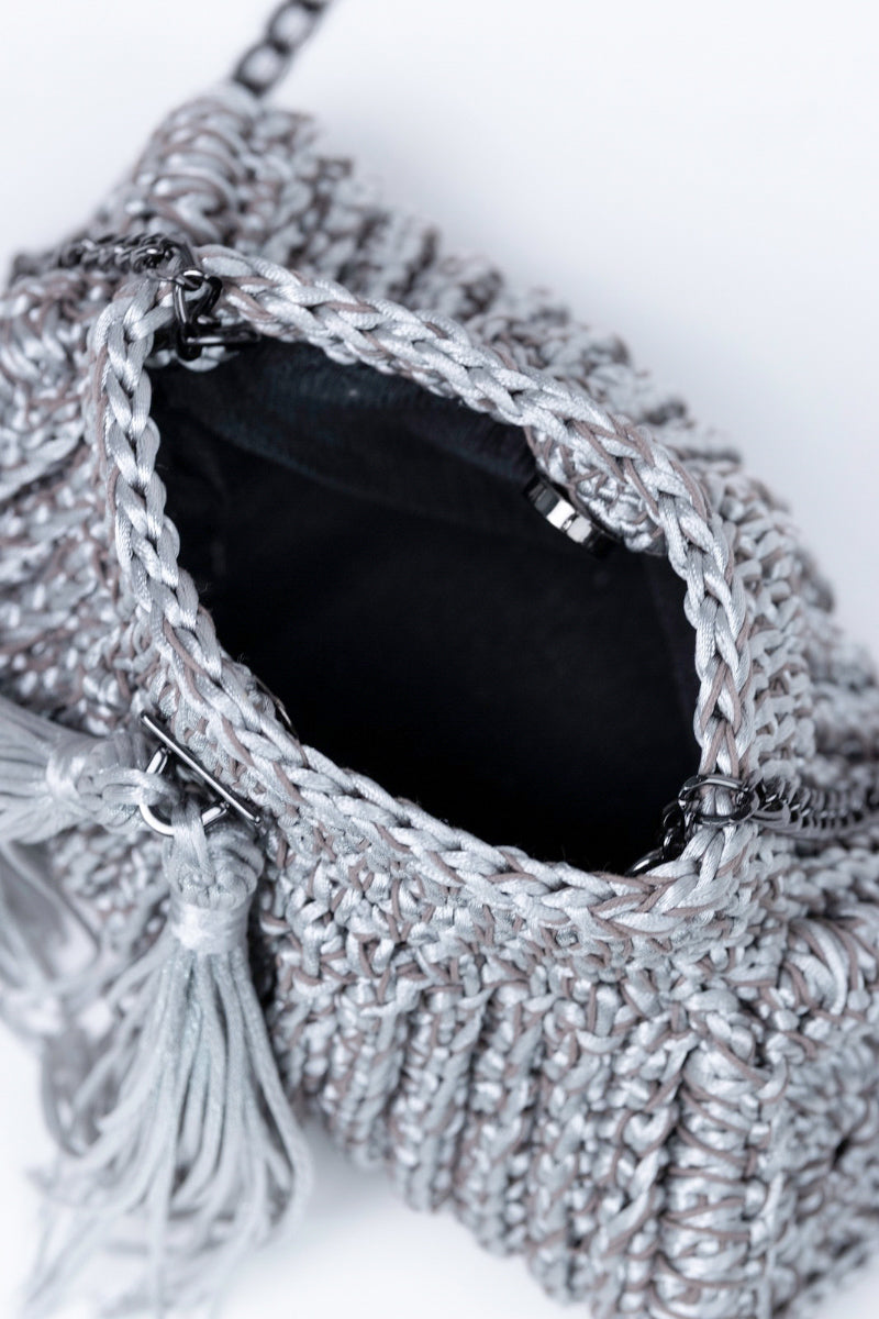 ROSA SILVER CLUTCH - CULT MIA