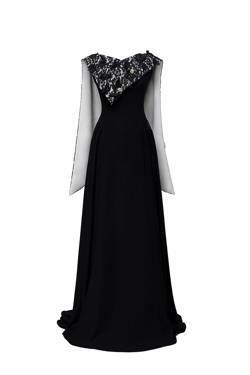 ROBE ROSIE EN NOIR ET BLANC