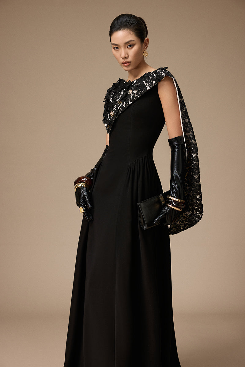 ROBE ROSIE EN NOIR ET BLANC