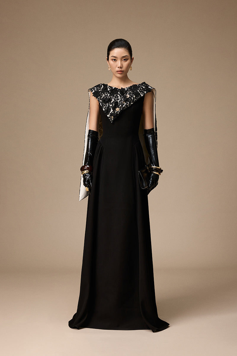 ROBE ROSIE EN NOIR ET BLANC