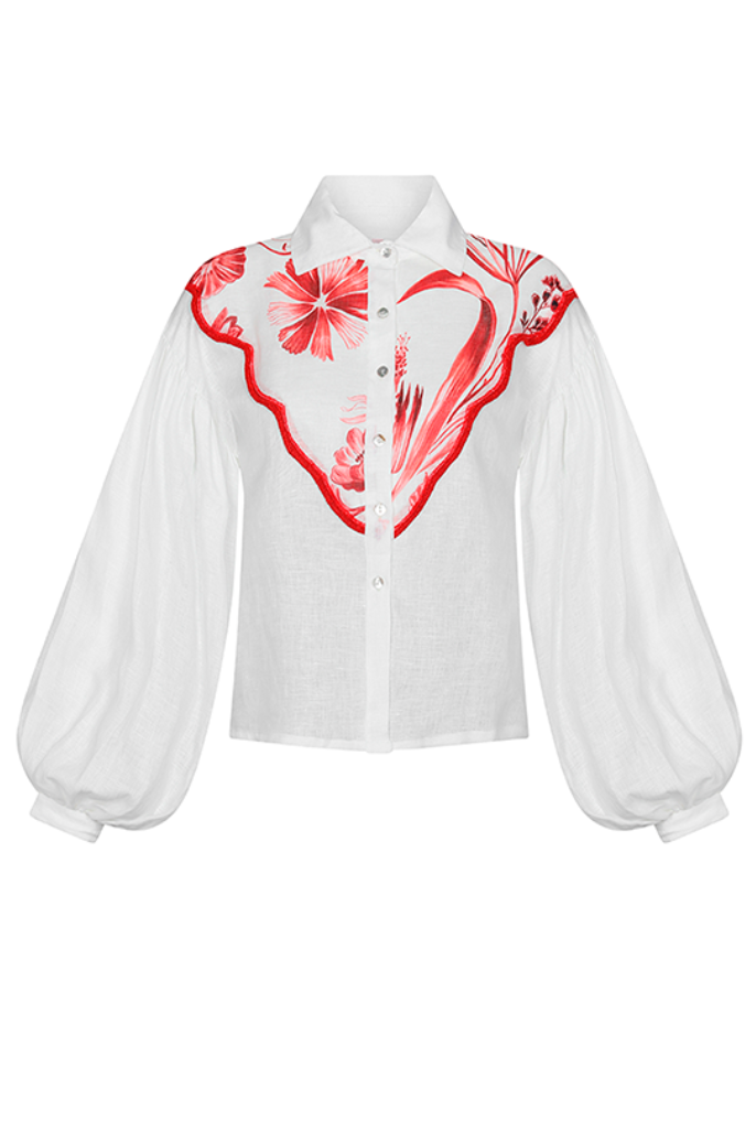 ROUGE SHIRT IN PRINT
