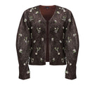 Aidan & Ice Louisa jacket in stylish, lightweight fabric with a tailored fit, shown in a natural stance.