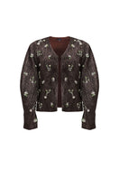 Aidan & Ice Louisa jacket in stylish, lightweight fabric with a tailored fit, shown in a natural stance.