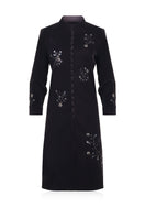 Aidan & Ice Nocturne Coat, stylish black coat with tailored fit and sleek design, perfect for cold weather wear.