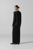 Black Ramila Maxi Dress by Baobab, flowing sleeveless dress with a relaxed fit and elegant length, perfect for casual or formal wear.