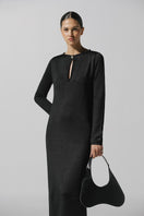 Black Ramila maxi dress by Baobab featuring a flowing silhouette and elegant design, perfect for casual or formal occasions.