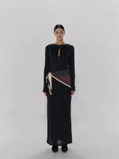 Black Ramila maxi dress by Baobab featuring a flowing silhouette and elegant design, perfect for casual or special occasions.
