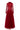 RED BODYCON LONG SLEEVED ORGANZA MAXI DRESS IN RED