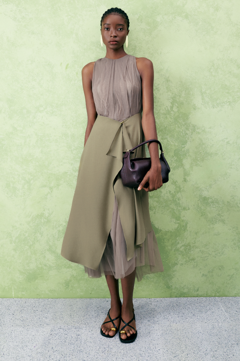 JASMINE WRAP SLEEVELESS TULLE MIDI DRESS - CULT MIA