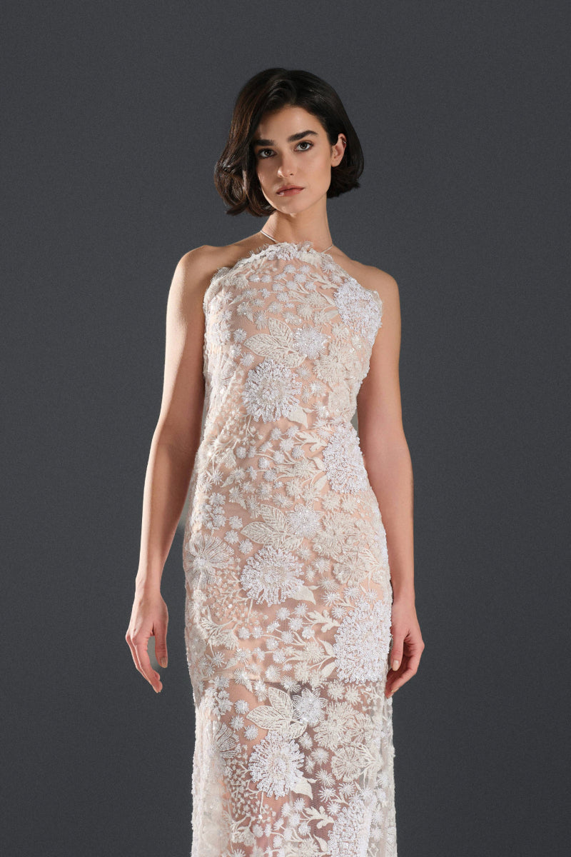 Nana Gotti AVA maxi dress featuring flowing fabric and a stylish silhouette, perfect for casual or formal occasions.