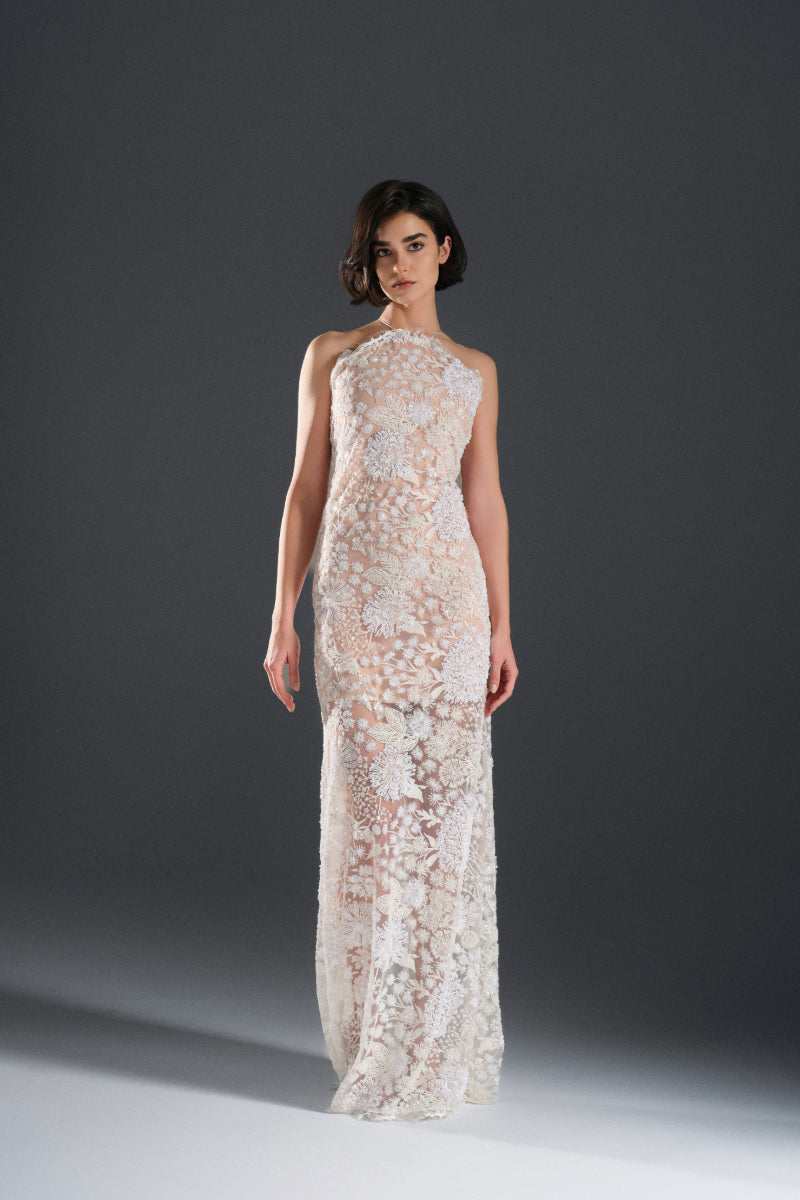 Nana Gotti AVA Maxi Dress showing flowy fabric and elegant design, perfect for summer or casual occasions.