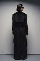 Nana Gotti Astor Allure Coat displayed on a hanger, showcasing its stylish design and fabric texture.
