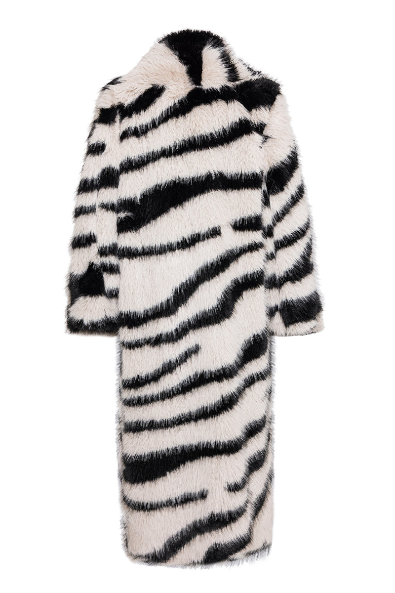 Nana Gotti Chelsea Cool Coat displayed on a hanger, showcasing a stylish, lightweight coat with a sleek design and neutral color.