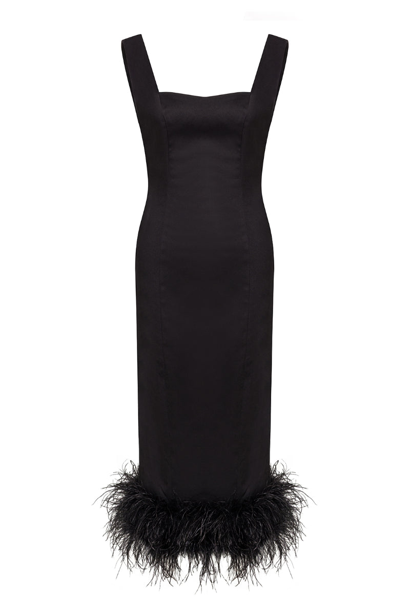 SOHO NOIR MIDI DRESS
