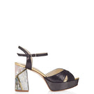 Black ZAHRA NOIR heels by Freya Rose featuring elegant pointed toes and sleek stiletto heels, perfect for formal occasions.