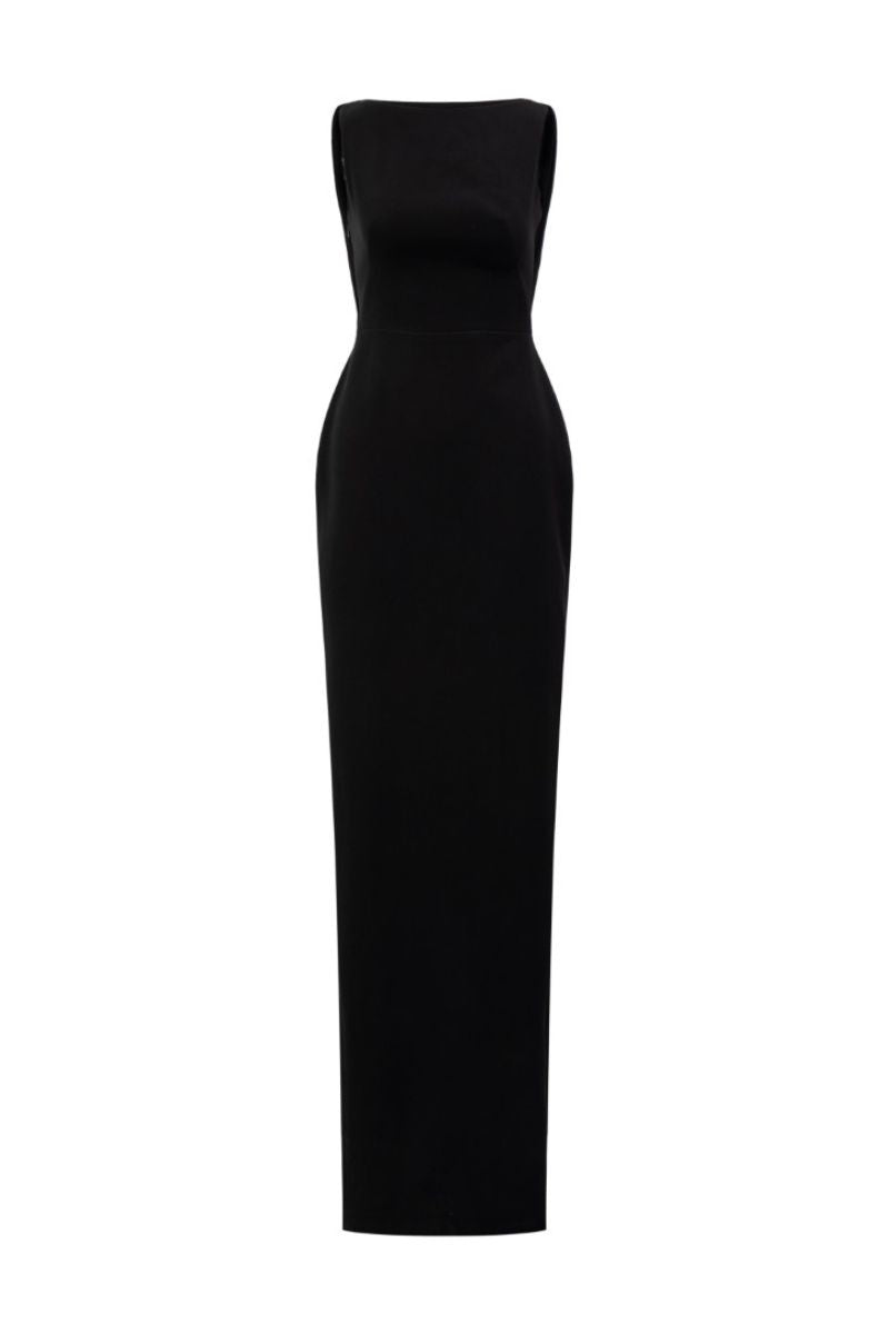 MARYAMIA CREPE DRESS IN BLACK - CULT MIA