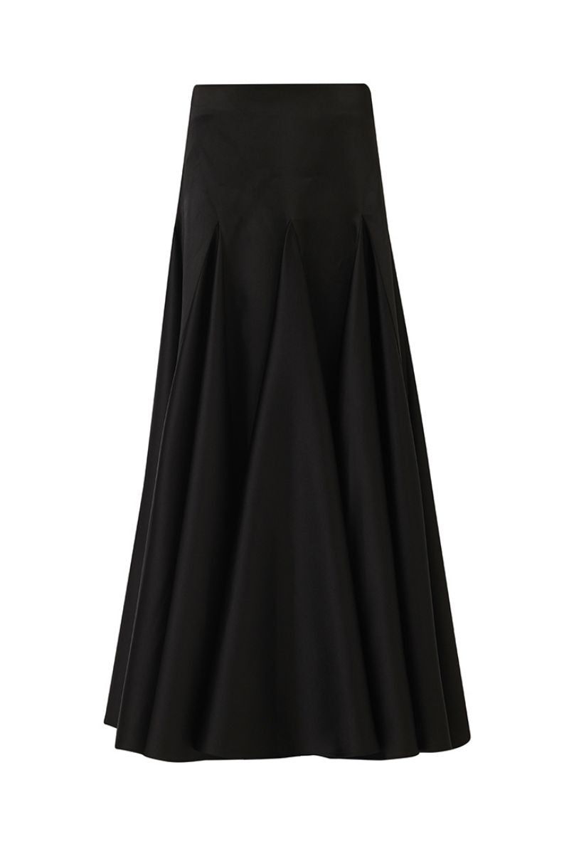 FLARED GODET SKIRT