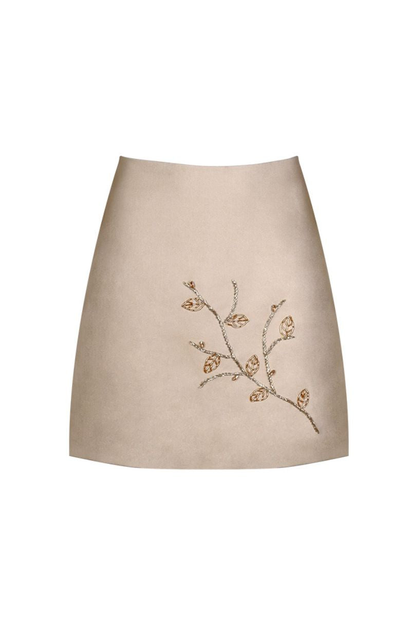 BAYLEAF SKIRT IN BEIGE - CULT MIA