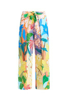 Mestiza New York Chloe wrap pants in Primrose Florals featuring a flowy fabric and floral pattern, perfect for casual or chic outfits.