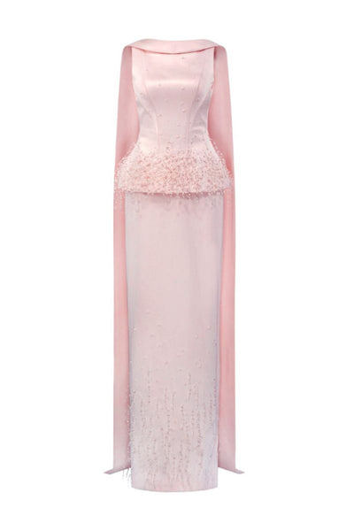 SALMA SILK TAFFETA DRESS IN LIGHT PINK | CULT MIA | 21Six