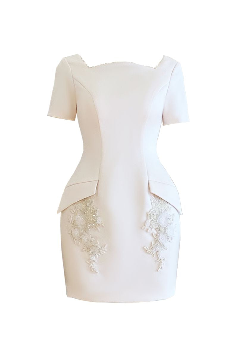 MUSHROOM SHORT DRESS WITH POCKET