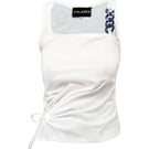 Recycled cotton top from JC Pajares featuring a relaxed fit, soft texture, and stylish design in natural tones.