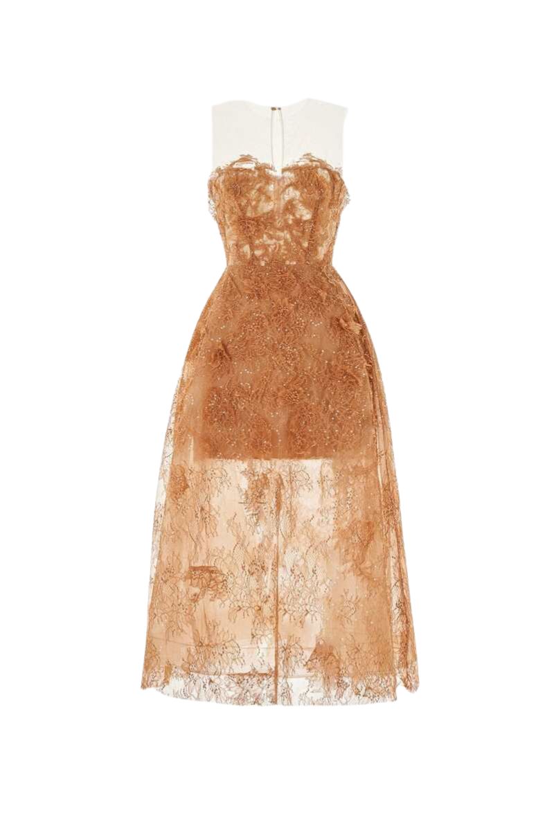 HONEY BEADED LACE DRESS