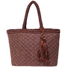 Mara Brazil Buritirana shoulder bag with woven design and leather strap, stylish and versatile accessory for everyday use.