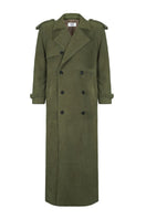 Santa Brands suede coat in crocodile pattern, stylish and luxurious, shown in a close-up image highlighting the textured material.