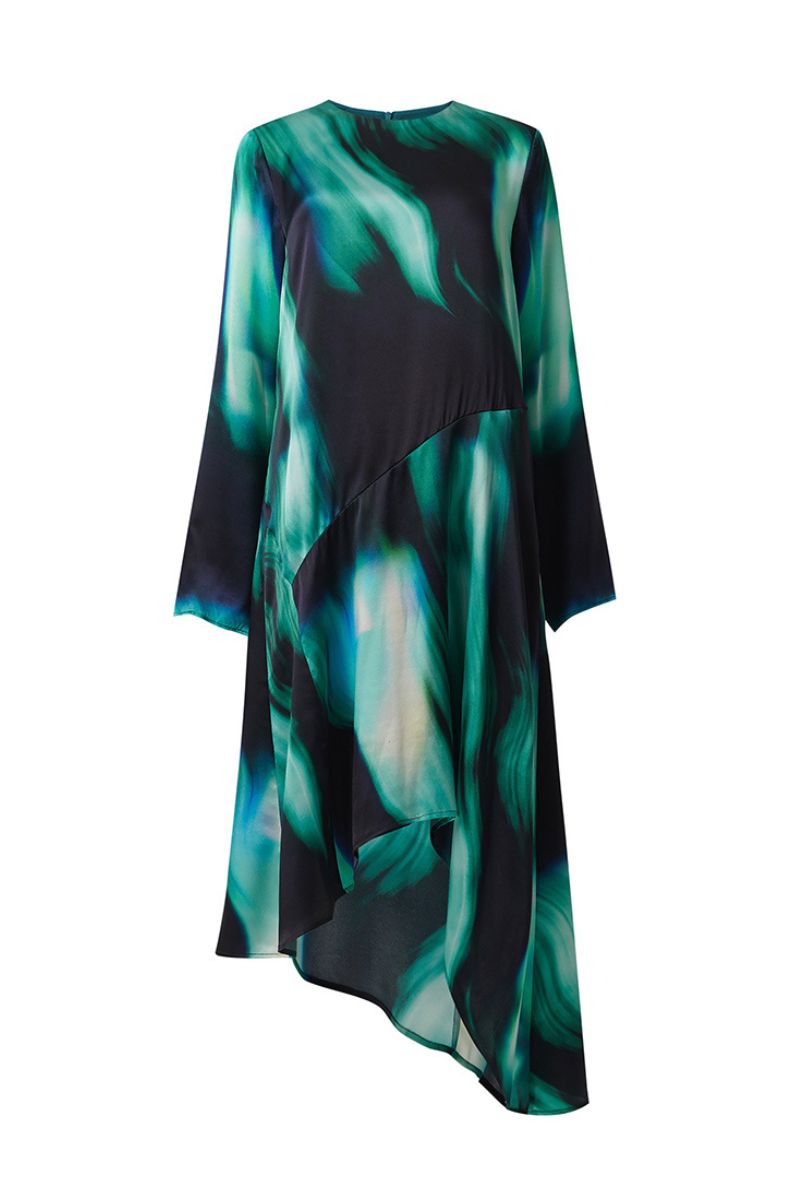PRINTED PANELLED DRESS