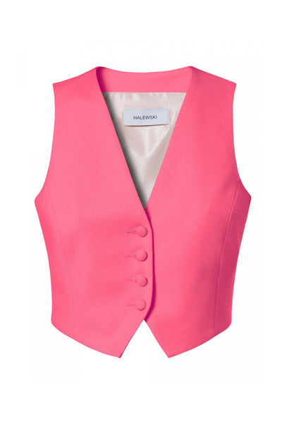 SYLVIA BARBIE PINK VEST | CULT MIA | AGGI by HALEWSKI